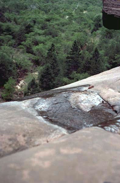 Brink of Middle Emerald Falls, Zion National Park, Utah