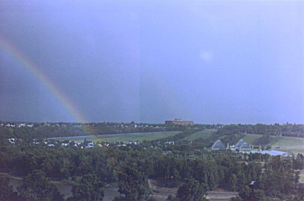 Double Rainbow over Edmonton, Alberta, Canada