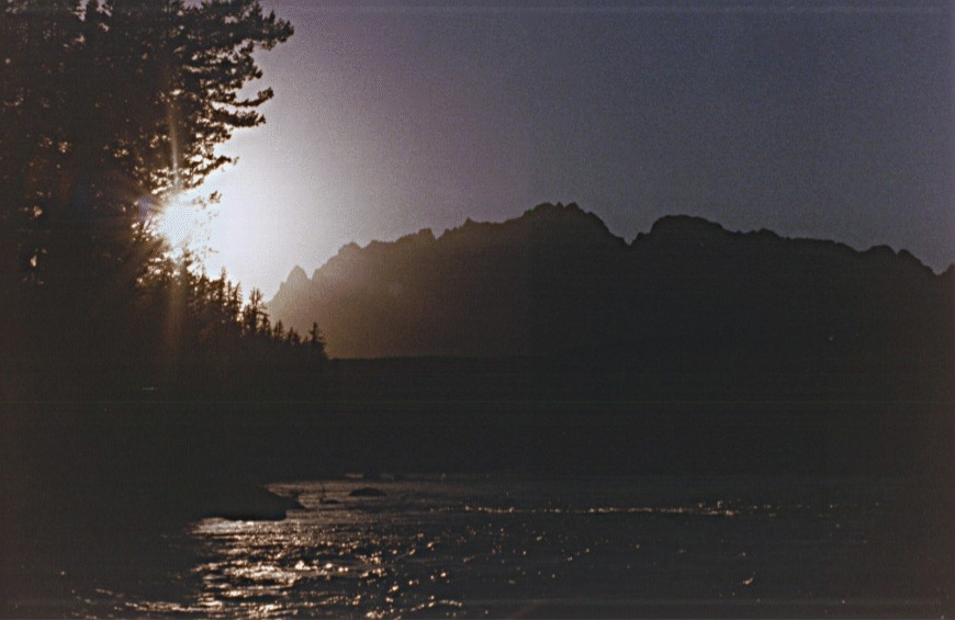 Sunset along the Snake River, Wyoming